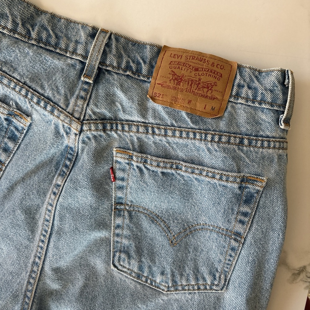 Levi's Light Blue 521 Tapered Fit Vintage Jeans